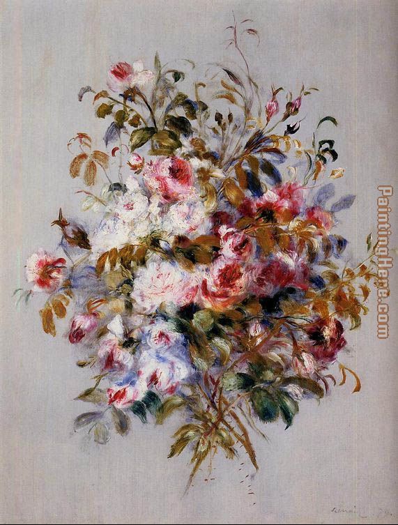 Pierre Auguste Renoir A Bouquet Of Roses